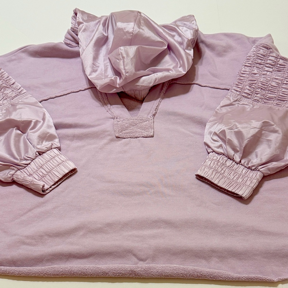 Free People Lavender Hooded Pullover